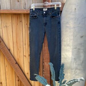 Agolde Black Mid Rise Jean